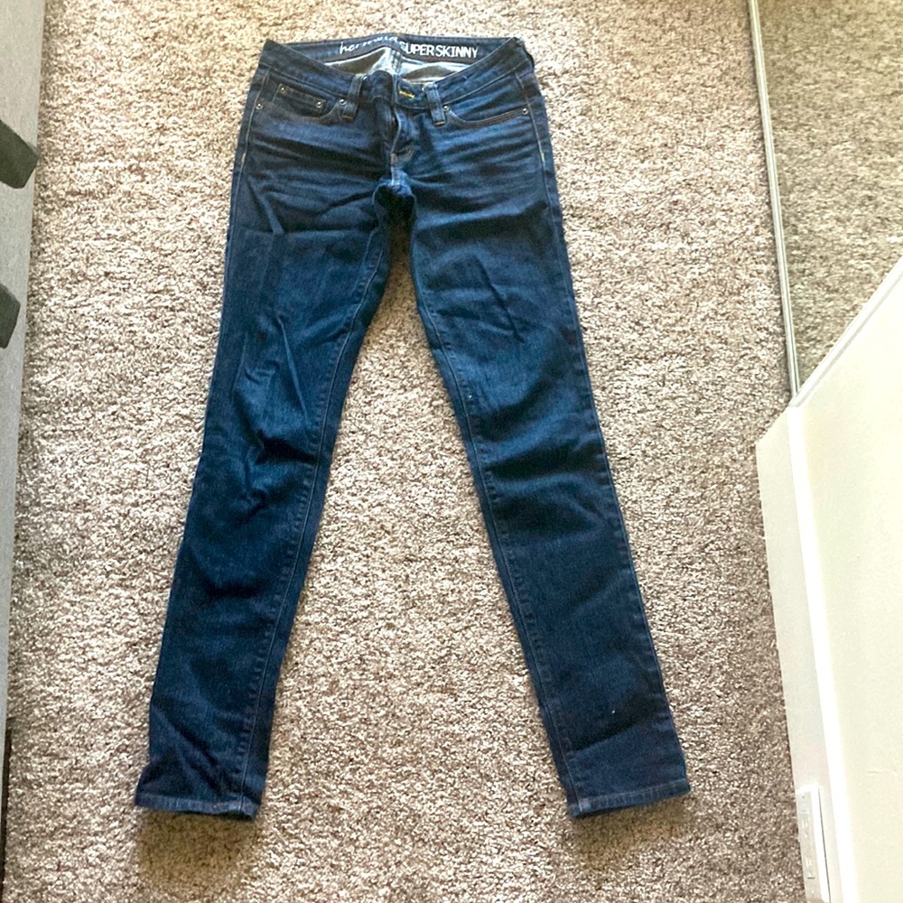 Denim jeans.